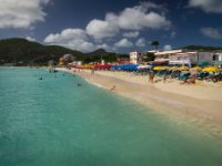 Great Bay beach in Philipsburg form another angle. It&#39;s hard to tire of the view.